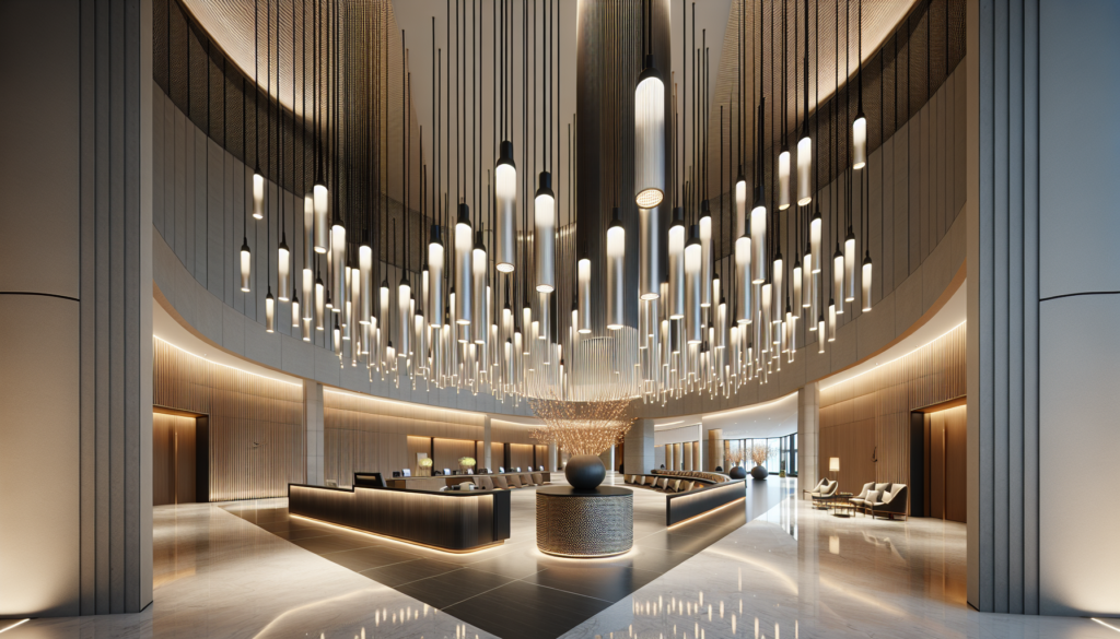 Suspension led design alignées au-dessus d’une table, 3000 K, dessinant l’axe et le rythme d’un intérieur minimaliste.